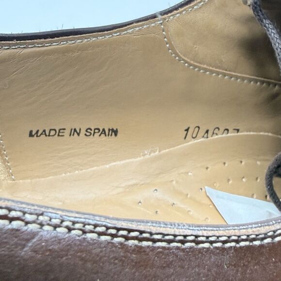 Mezlan Buckingham Derby Oxford Dress Shoes Mens 12 M Brown Leather Two Tone main image 10